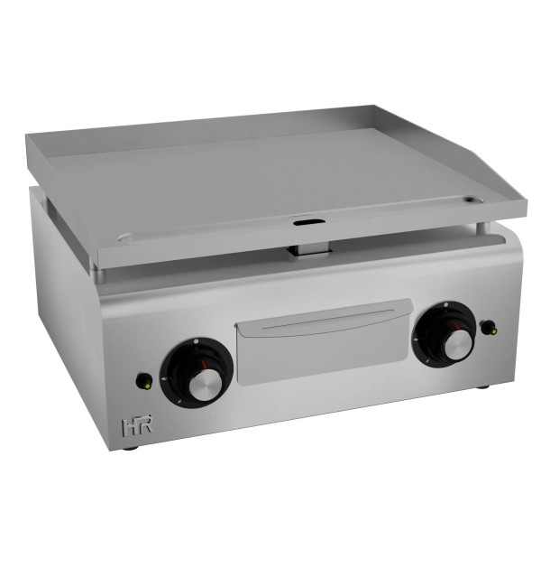 Plancha a Gas Lisa Cromada 600 mm HR Fainca PLC600RT Profesional