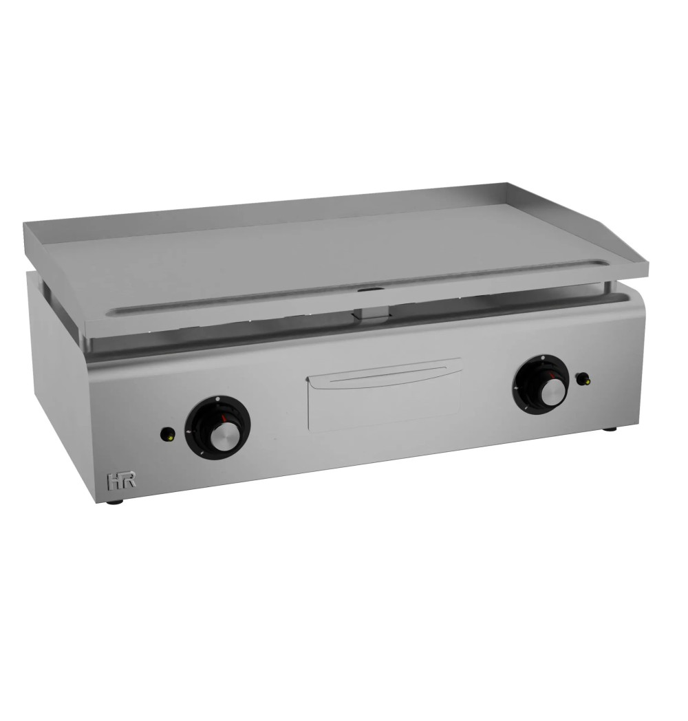 Plancha a Gas Lisa Cromada 900 mm HR Fainca PLC900RT Profesional