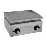 Plancha Mixta Lisa Ranurada Cromada HR Fainca PLC600RTRN 600 mm