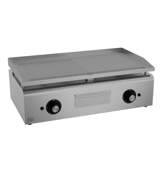 Plancha Mixta Lisa Ranurada Cromada HR Fainca PLC900RTRN 900 mm