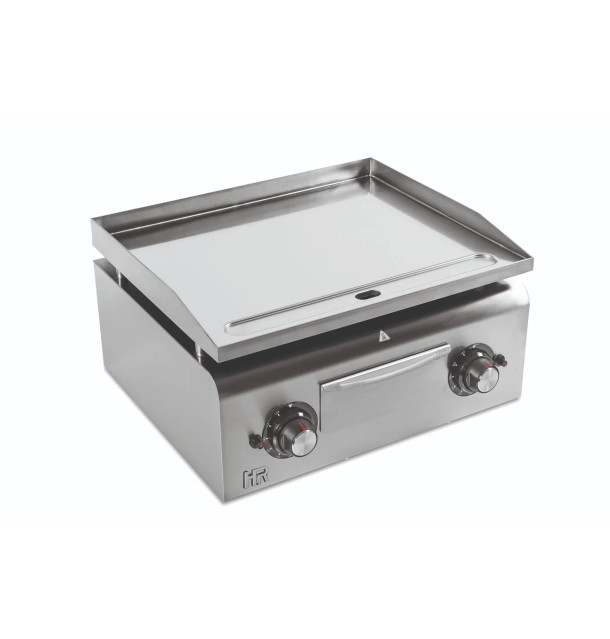 Plancha a Gas Lisa Cromada HR Fainca PLC600CR Profesional 600 mm