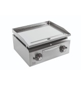Plancha a Gas Lisa Cromada HR Fainca PLC600CR Profesional 600 mm
