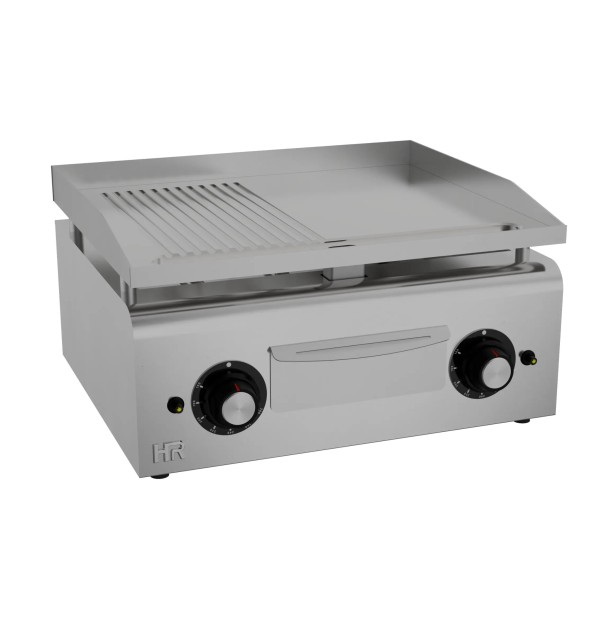Plancha Gas Mixta Cromada HR Fainca PLC600CRRN 600 mm Profesional