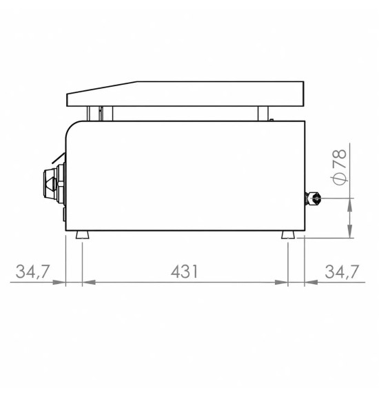 Plancha Gas Mixta Cromada HR Fainca PLC600CRRN 600 mm Profesional