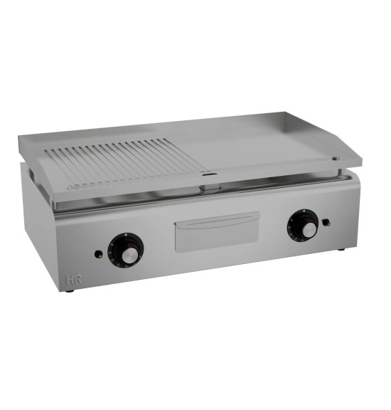 Plancha Gas Mixta Cromada HR Fainca PLC900CRRN 900 mm Profesional