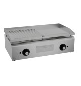 Plancha Gas Mixta Cromada HR Fainca PLC900CRRN 900 mm Profesional