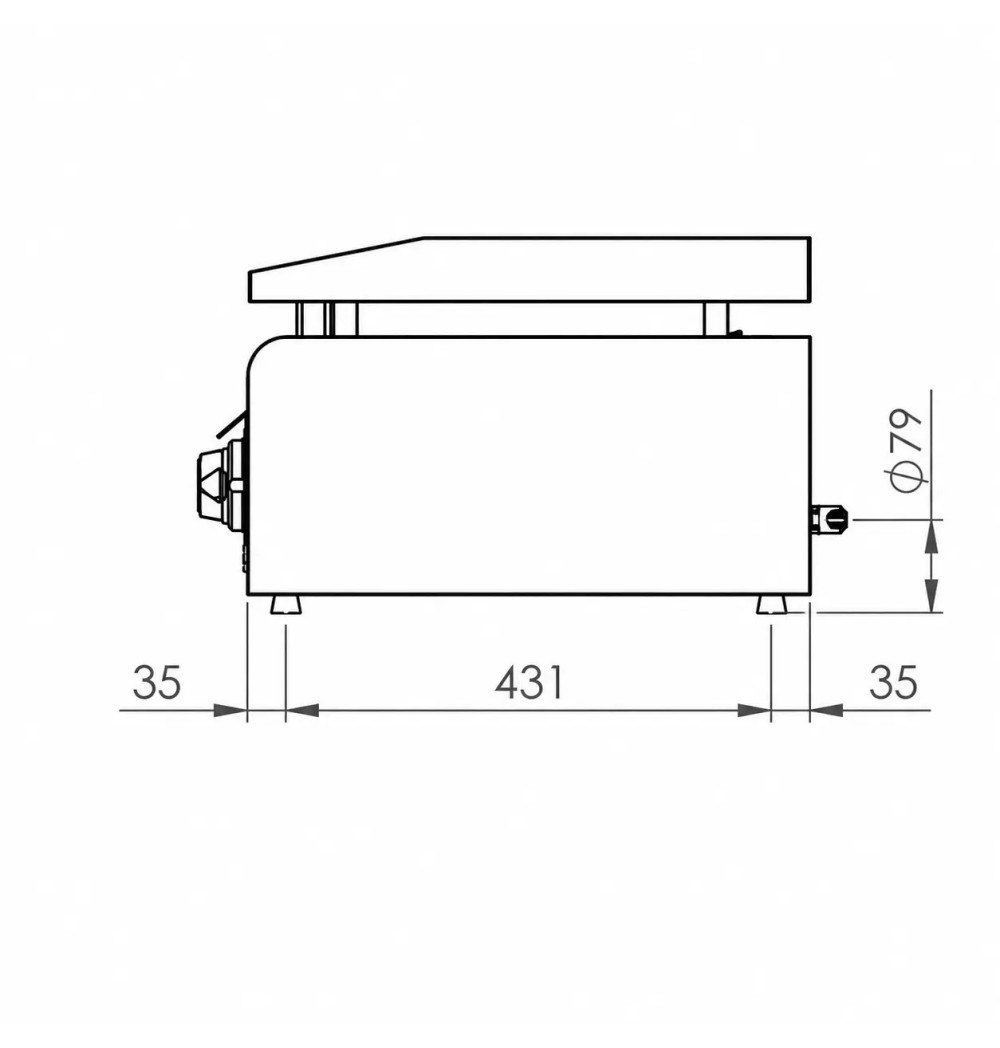 Plancha Gas Mixta Cromada HR Fainca PLC900CRRN 900 mm Profesional