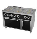 Cocina a Gas 6 Fuegos con Horno HR Fainca CB6F600H Serie 600