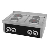 Cocina Eléctrica 4 Placas HR Fainca CE4P600S Serie 600