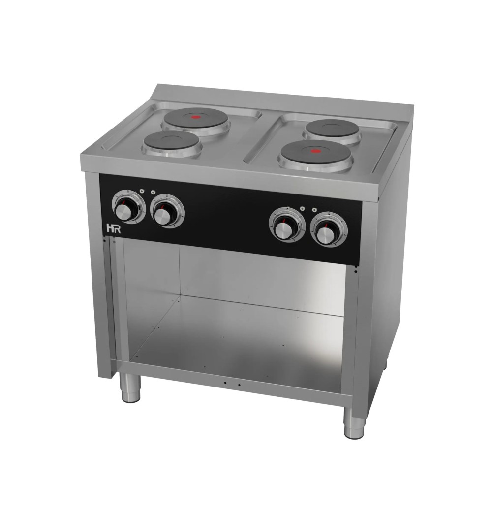 Cocina Eléctrica 4 Placas con Soporte HR Fainca CE4P600E Serie 600