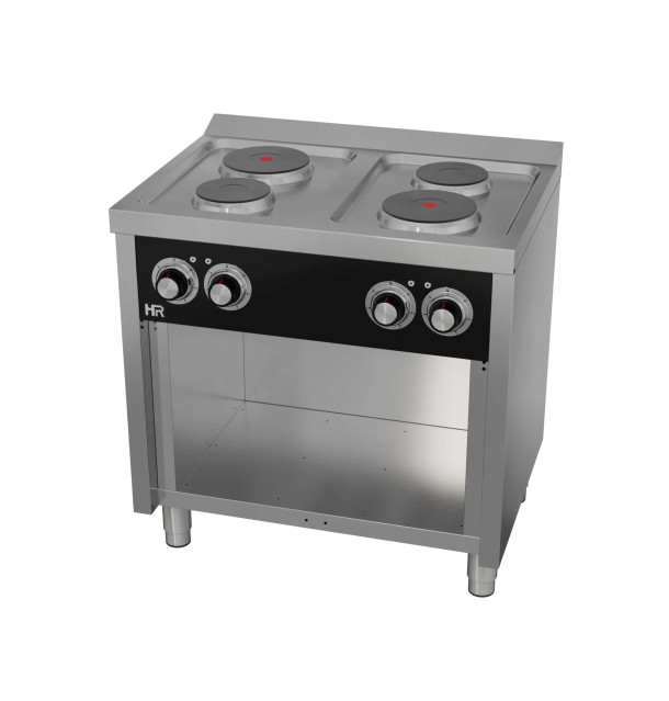 Cocina Eléctrica 4 Placas con Soporte HR Fainca CE4P600E Serie 600