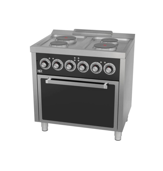 Cocina Eléctrica Profesional 4 Placas con Horno HR Fainca CE4P600H