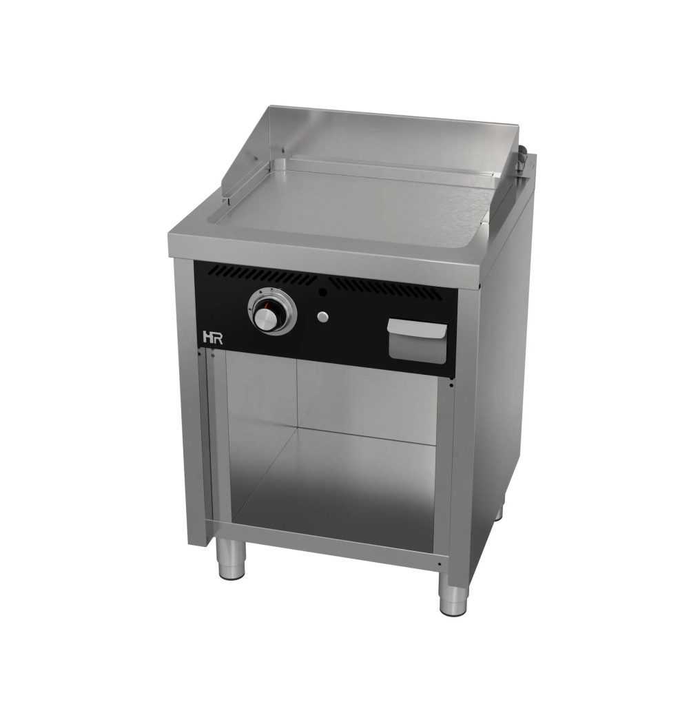 Fry Top a Gas Profesional Placa Lisa con Soporte HR Fainca FT6006E Serie 600