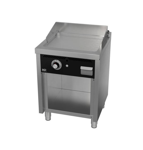 Fry Top a Gas Profesional Placa Lisa con Soporte HR Fainca FT6006E Serie 600