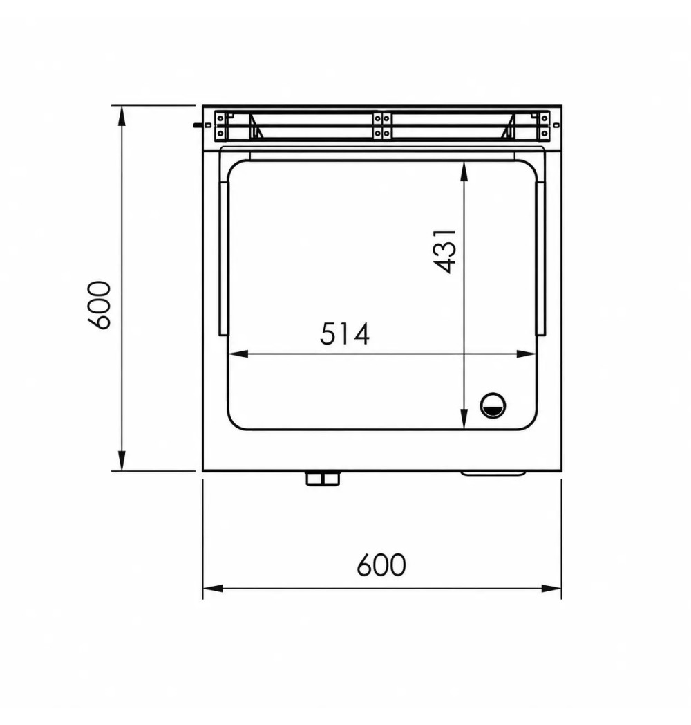 Fry Top a Gas Profesional Placa Lisa con Soporte HR Fainca FT6006E Serie 600
