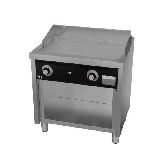 Fry Top a Gas Profesional Placa Lisa con Soporte HR Fainca FT6008E Serie 600