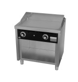 Fry Top a Gas Profesional Placa Lisa con Soporte HR Fainca FT6008E Serie 600