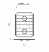 Cocina a Gas 2 Fuegos HR Fainca CB2F600S Serie 600