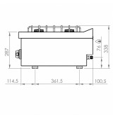 Cocina a Gas 4 Fuegos HR Fainca CB4F600S Serie 600