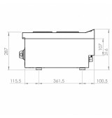 Cocina Eléctrica 2 Placas HR Fainca CE2P600S Serie 600