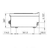 Cocina Eléctrica 4 Placas HR Fainca CE4P600S Serie 600