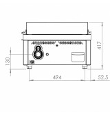 Fry Top a Gas Profesional Placa Cromada Lisa HR Fainca FT6006SCR Serie 600