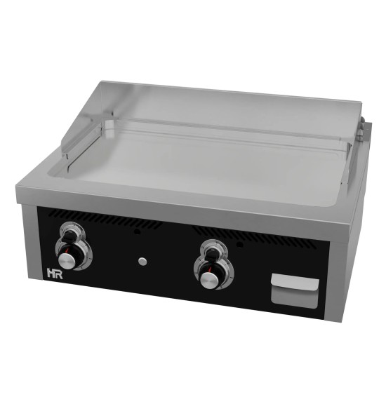 Fry Top a Gas Profesional Placa Cromada Lisa HR Fainca FT6008SCR Serie 600
