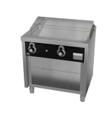 Fry Top a Gas Profesional Placa Cromada Lisa con Soporte HR Fainca FT6008ECR Serie 600