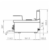 Freidora a Gas Profesional Doble 2x8 Litros HR Fainca FDG8L8L600S Serie 600
