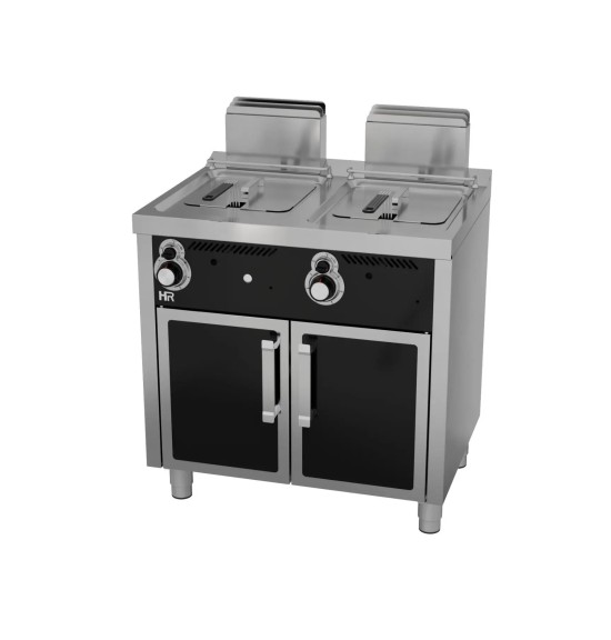 Freidora a Gas Profesional Doble 2x8 Litros con Mueble HR Fainca FDG8L8L600E Serie 600