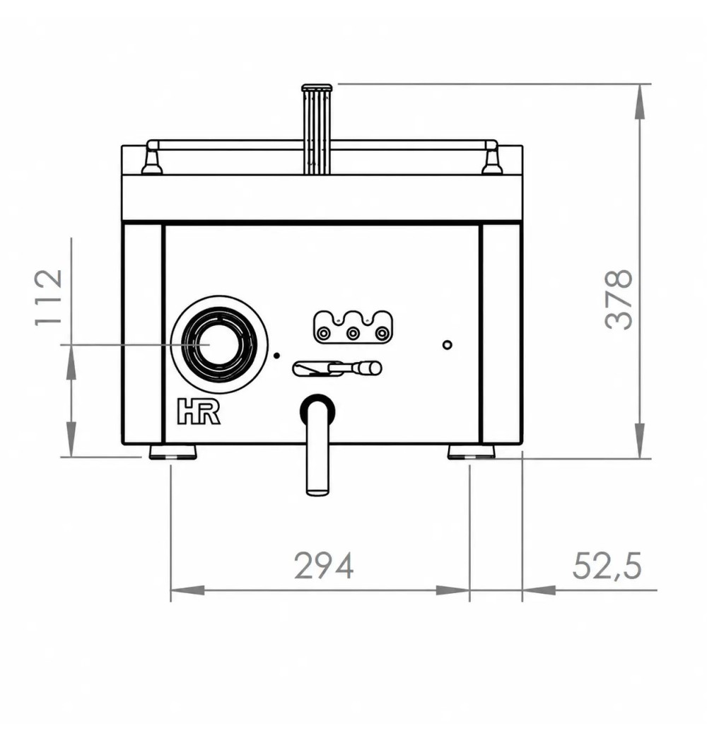 Freidora Eléctrica Profesional 10 Litros HR Fainca FD10L6M600S Serie 600