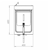 Freidora Eléctrica Profesional 10 Litros HR Fainca FD10L6M600S Serie 600