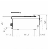 Freidora Eléctrica Profesional Doble 2x10 Litros HR Fainca FD10L10L6M600S Serie 600