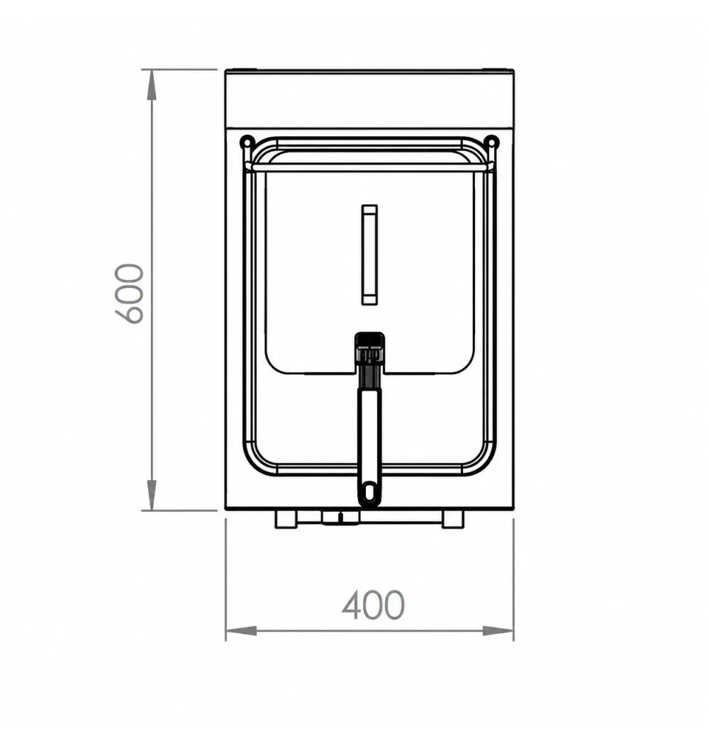 Freidora Eléctrica Profesional 10 Litros con Mueble HR Fainca FD10L6M600E Serie 600