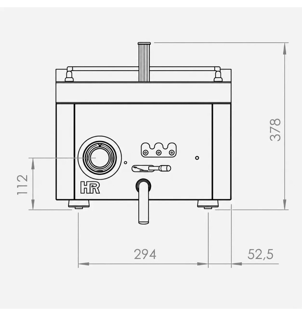 Freidora Eléctrica Profesional 10 Litros Sobremesa HR Fainca FD10L8T600S Serie 600