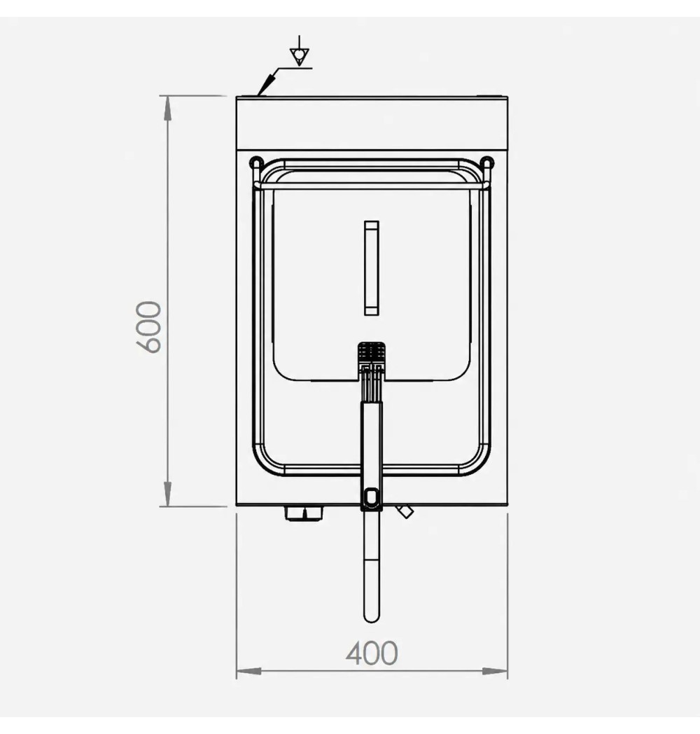 Freidora Eléctrica Profesional 10 Litros Sobremesa HR Fainca FD10L8T600S Serie 600