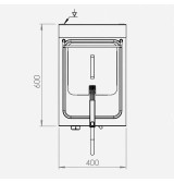 Freidora Eléctrica Profesional 10 Litros Sobremesa HR Fainca FD10L8T600S Serie 600