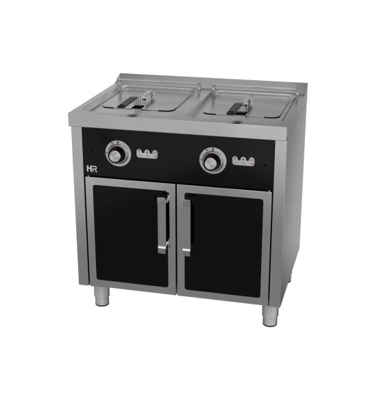 Freidora Eléctrica Profesional Doble 10 Litros con Mueble HR Fainca FD10L10L8T600E Serie 600