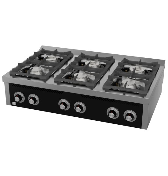 Cocina a Gas 6 Fuegos HR Fainca C6F750S Serie 750