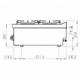 Cocina a Gas 6 Fuegos HR Fainca C6F750S Serie 750