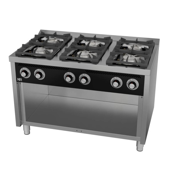Cocina a Gas 6 Fuegos con Mueble HR Fainca C6F750E Serie 750