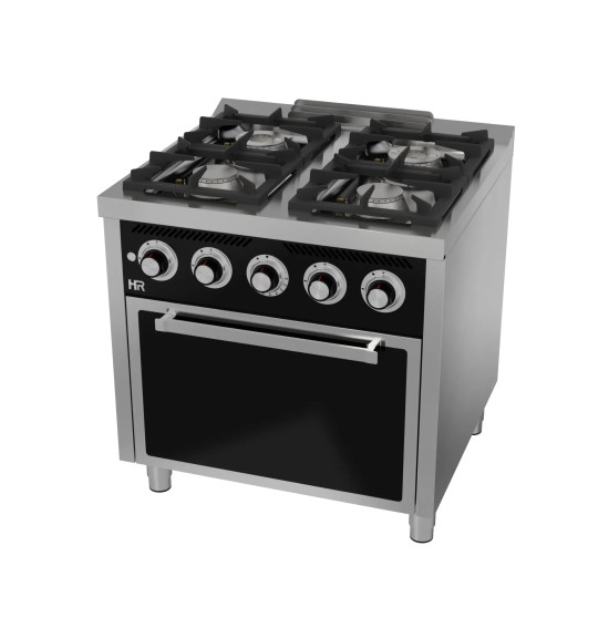 Cocina a Gas 4 Fuegos con Horno HR Fainca C4F750H Serie 750