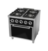 Cocina a Gas 4 Fuegos con Horno HR Fainca C4F750H Serie 750