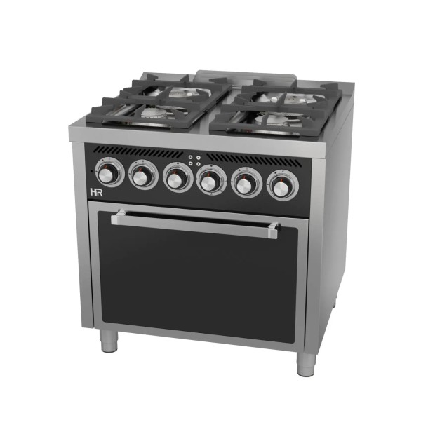 Cocina a Gas 4 Fuegos con Horno Eléctrico HR Fainca C4F750HE Serie 750