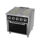 Cocina a Gas 4 Fuegos BASIC con Horno HR Fainca CB4F750H Serie 750