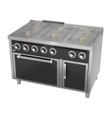 Cocina a Gas 6 Fuegos BASIC con Horno HR Fainca CB6F750H Serie 750