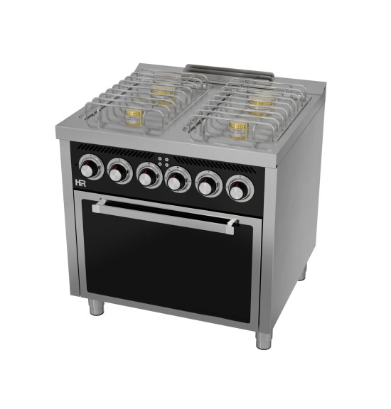 Cocina a Gas 4 Fuegos BASIC con Horno Eléctrico HR Fainca CB4F750HE Serie 750