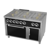 Cocina a Gas 6 Fuegos BASIC con Horno Eléctrico HR Fainca CB6F750HE Serie 750
