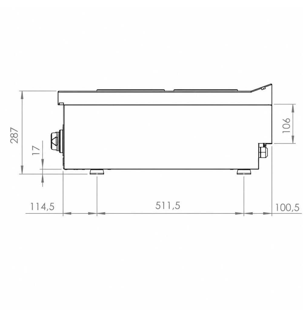 Cocina Eléctrica 2 Placas Redondas HR Fainca CE2P750S Serie 750
