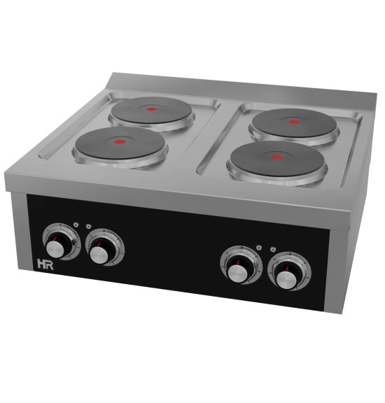 Cocina Eléctrica 4 Placas Redondas HR Fainca CE4P750S Serie 750